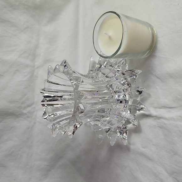 Partylight Aurora 24% Lead Crystal Reversable Candle Holder - Picture 5 of 7